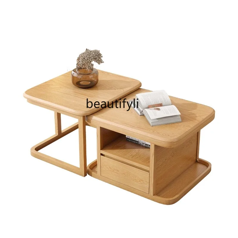 Solid Wood Coffee Table Nordic Log Style Living Room Square Size Height Combination Household Coffee Table
Solid Wood Coffee Table Nordic Log Style Living Room Square Size Height Combination Household Coffee Table
