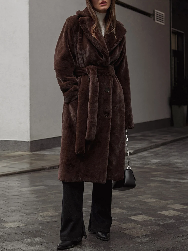 CamKemsey Women Winter High Quality Faux Rabbit Fur Coats Loose Lapel Lace Up Double Breasted Thick Warm Long Plush Overcoat
CamKemsey Women Winter High Quality Faux Rabbit Fur Coats Loose Lapel Lace Up Double Breasted Thick Warm Long Plush Overcoat