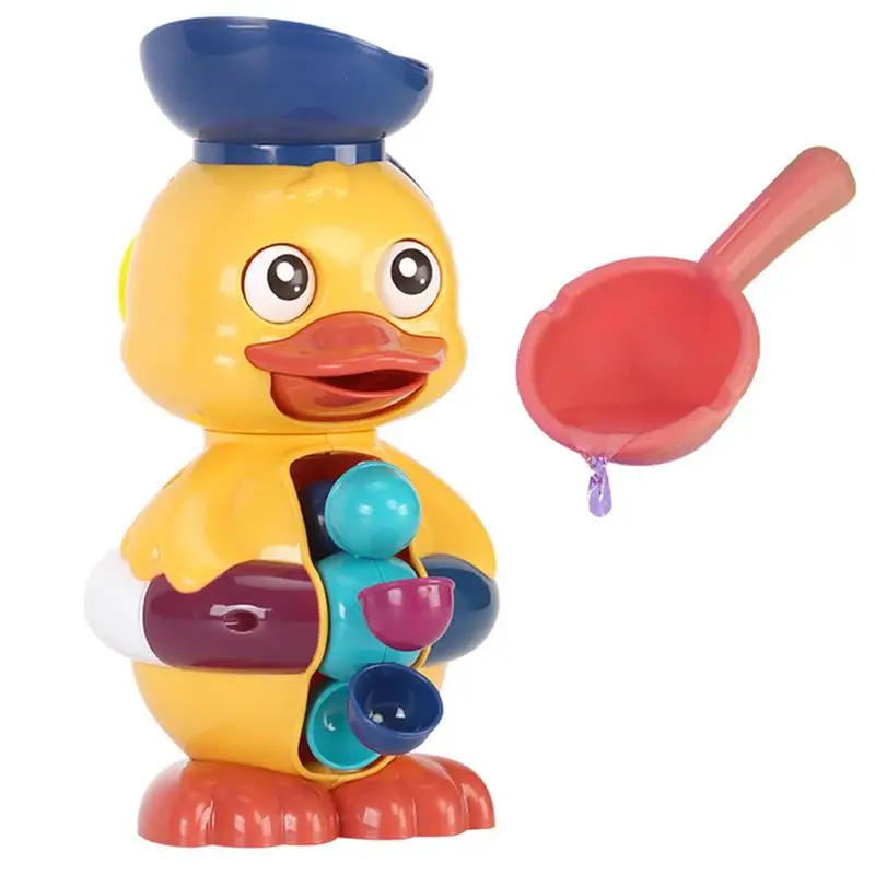Toddler Bath Toy Funny Kids Yellow Duck Shower Toy For Bathtub With Rotatable Waterwheel And Eyes Water Scoop Strong Suction
Toddler Bath Toy Funny Kids Yellow Duck Shower Toy For Bathtub With Rotatable Waterwheel And Eyes Water Scoop Strong Suction