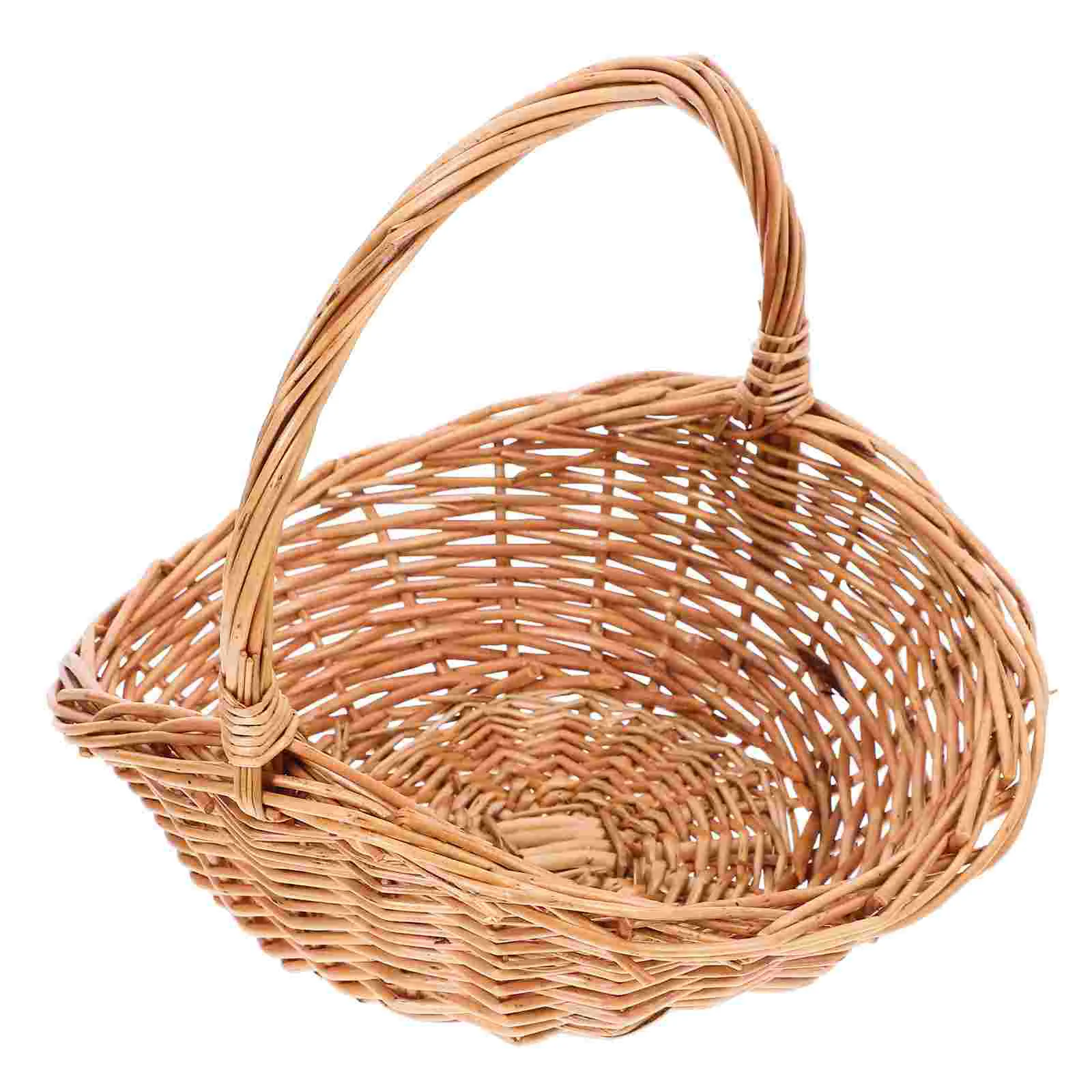 Wicker Woven Basket Willow Gift Basket Fruit Picnic Easter Candy Serving Basket Handles Rattan Food Storage Basket Wedding 
Wicker Woven Basket Willow Gift Basket Fruit Picnic Easter Candy Serving Basket Handles Rattan Food Storage Basket Wedding
