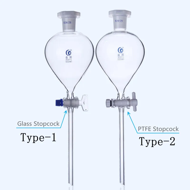 1PCS 60ml To 1000ml Clean Lab Glass Ball-shaped separating funnel with Glass/PTFE Piston
1PCS 60ml To 1000ml Clean Lab Glass Ball-shaped separating funnel with Glass/PTFE Piston
