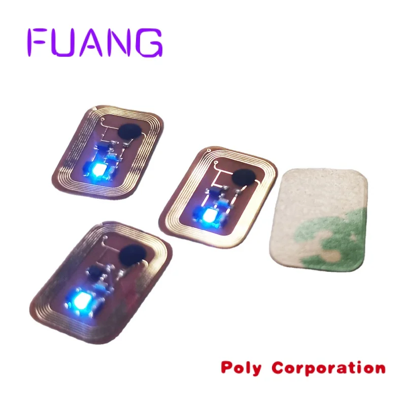 

Custom DIY NFC Nail Tag Sticker with LED Light in 7 Color Flashing NFC Nail Tag