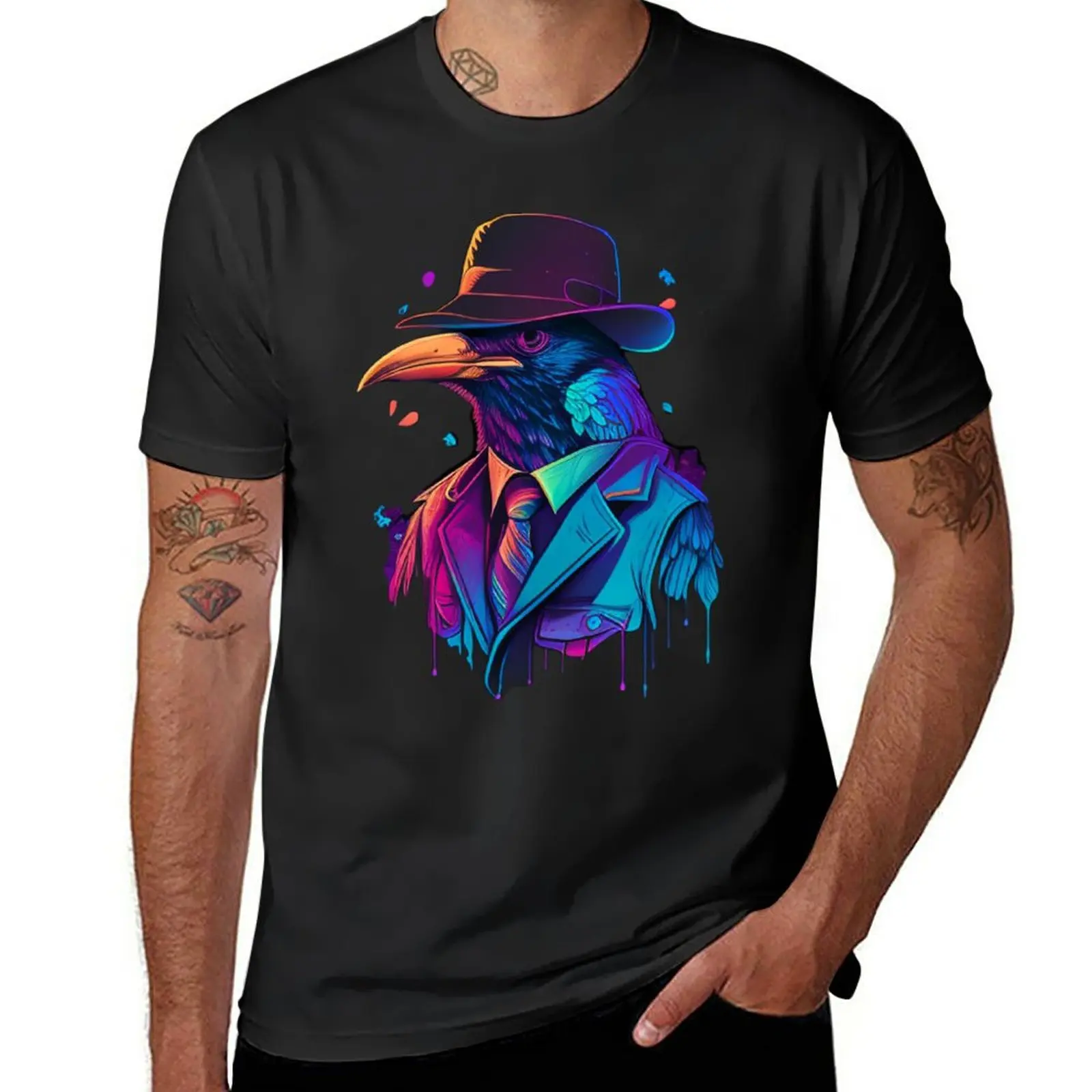New Crow Noir T-Shirt boys animal print shirt man clothes new edition t shirt Men's clothing
New Crow Noir T-Shirt boys animal print shirt man clothes new edition t shirt Men's clothing