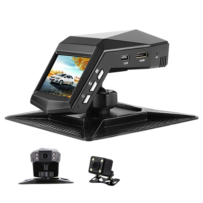 

Car DVR Dash Cam HD 1080P Video Recorder 170 Angle Night Vision Cycle Recording Dash Camera Registrator With Camera