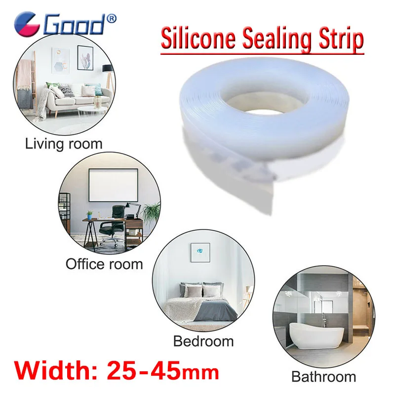 

5 Meters Self Adhesive Window Door Seal Strip Gaps Sealing Tape Windproof Noise Insulation Sliding Doors Anti-Collision