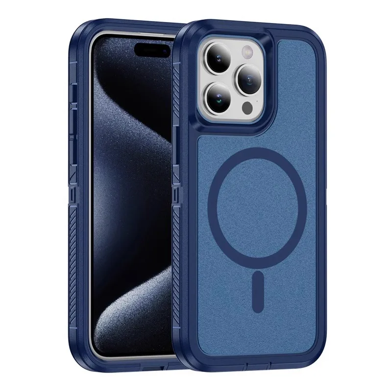 Matte Anti-slip Rugged Armor magnetic phone case for iPhone 15 14 13 12 11 Pro Max magsafe charging shockproof Hybrid hard cover
Matte Anti-slip Rugged Armor magnetic phone case for iPhone 15 14 13 12 11 Pro Max magsafe charging shockproof Hybrid hard cover
