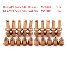 20 Pcs Electrode 256026 WSP-20019 Tip 249929 WSP-20023 For Miller Spectrum 875 Auto-Line XT60 Cutting Torch Plasma Cutting Tools
20 Pcs Electrode 256026 WSP-20019 Tip 249929 WSP-20023 For Miller Spectrum 875 Auto-Line XT60 Cutting Torch Plasma Cutting Tools