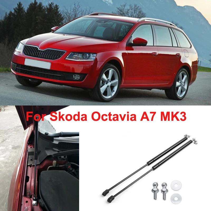 

1Pcs/2Pcs Car Front Gas Shock Hood Shock Strut Bars Damper Lift Support For Skoda Octavia A7 MK3 2012- 2020