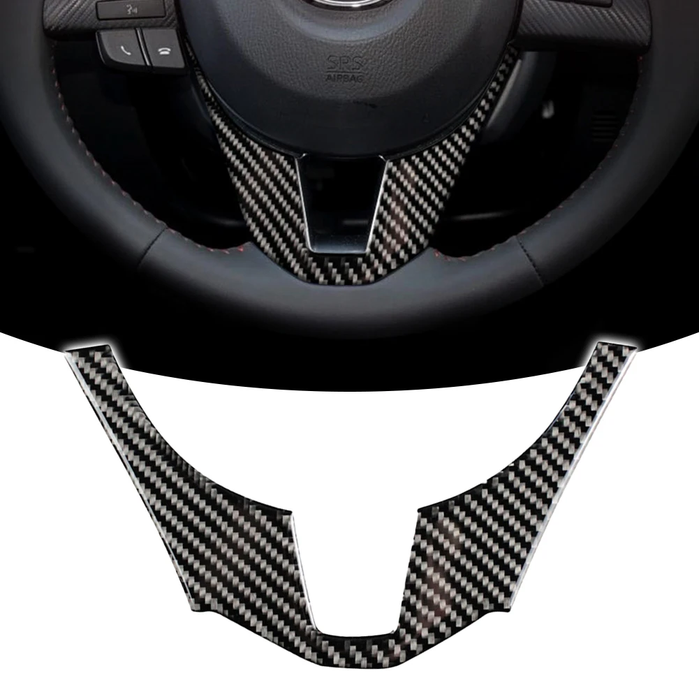 Carbon Fiber Car Interior Steering Wheel Trim Cover Stickers for Mazda 3 Axela 2014 2015 2016 Car Accessories Interiors
Carbon Fiber Car Interior Steering Wheel Trim Cover Stickers for Mazda 3 Axela 2014 2015 2016 Car Accessories Interiors