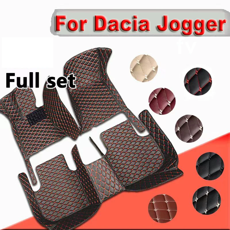 

For Dacia Jogger RJI 2021 2022 2023 Car Floor Mats Leather Mat Covers Floors Tapete De Carro Car Accessories Interior Tapestry