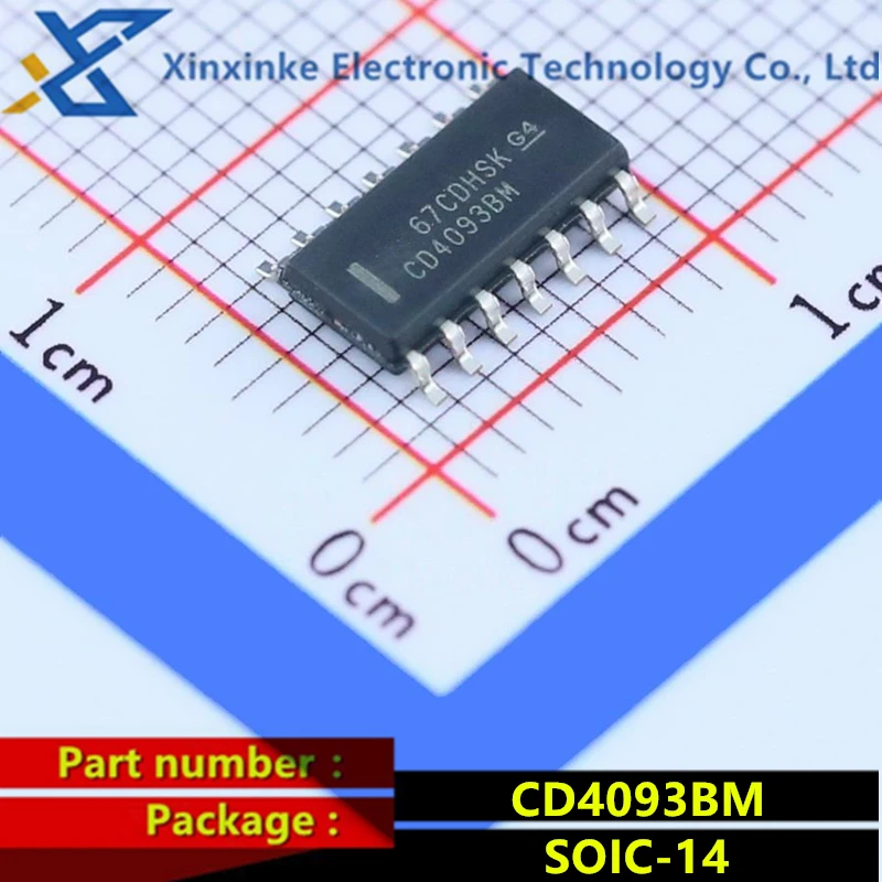 CD4093BM96 CD4093 CD4093BM SOIC-14 Logic Gates CMOS Quad 2-Input NAND Schmitt Triggrs Brand New Original
CD4093BM96 CD4093 CD4093BM SOIC-14 Logic Gates CMOS Quad 2-Input NAND Schmitt Triggrs Brand New Original