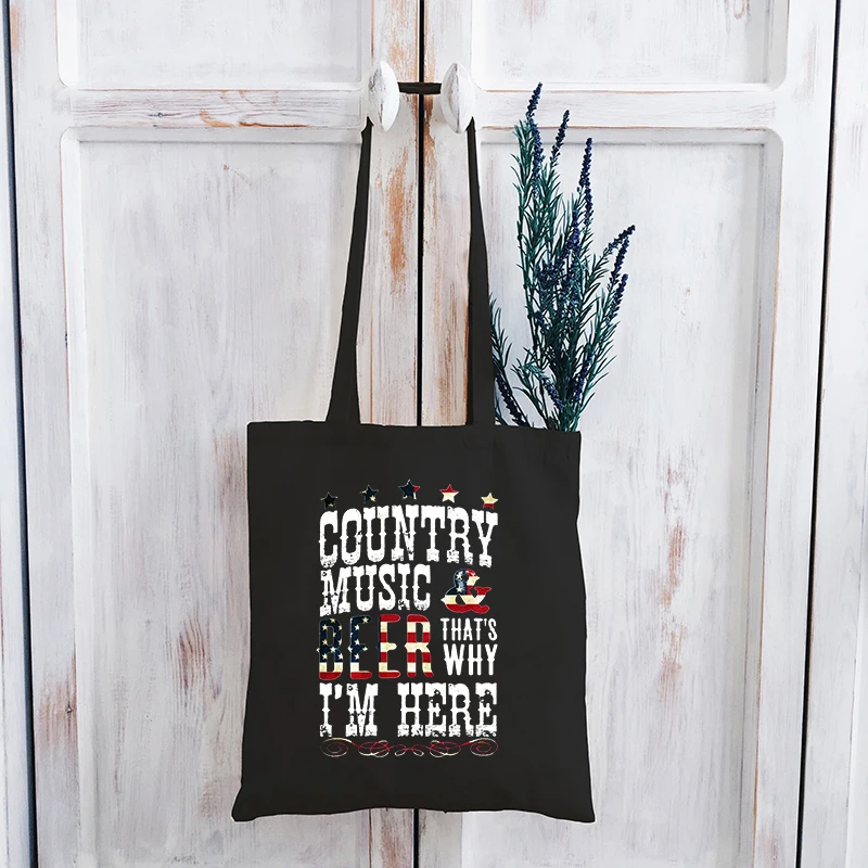 Country Music Canvas Bag American Flag Retro Shopping Bags Women Vacation Tote Bag Canvas Letter No Zipper Reusable Bag M
Country Music Canvas Bag American Flag Retro Shopping Bags Women Vacation Tote Bag Canvas Letter No Zipper Reusable Bag M