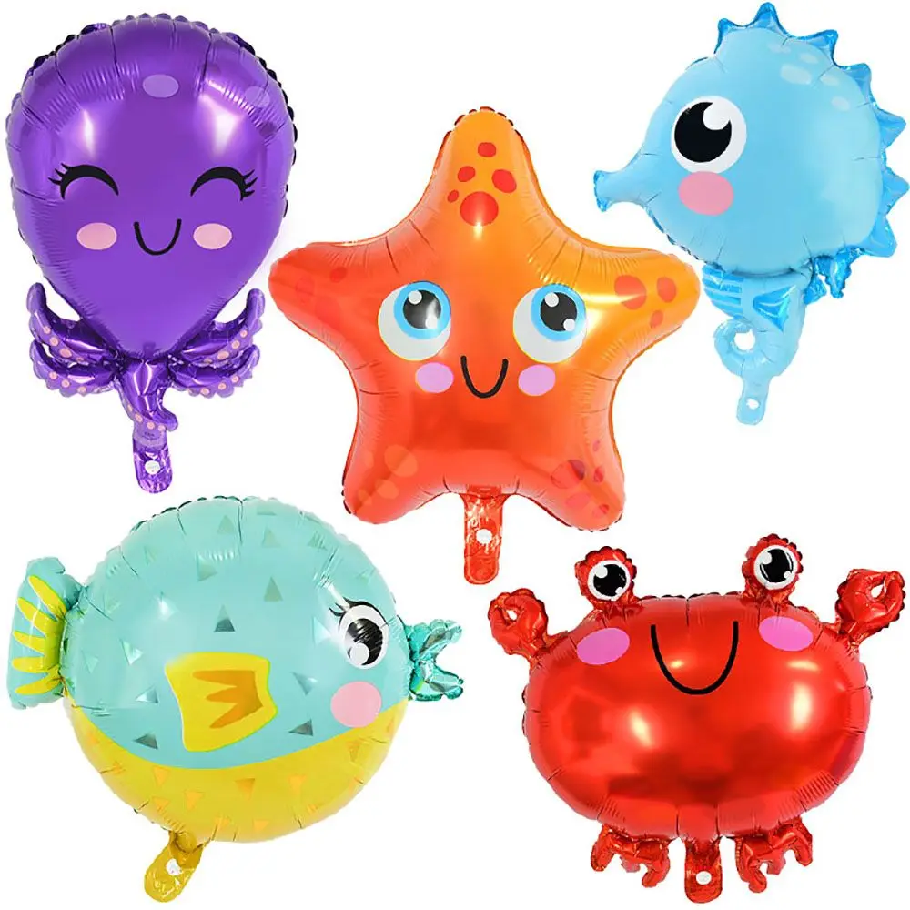 

Aluminium Foil Kids Toys Children's Day Ocean World Layout Foil Balloons Party Supplies Birthday Decoration Inflatable Balloon