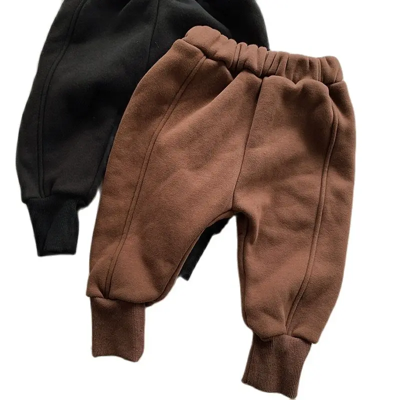 Children's trousers boy's fleece warm pants plush and thickened casual girl jeans
Children's trousers boy's fleece warm pants plush and thickened casual girl jeans
