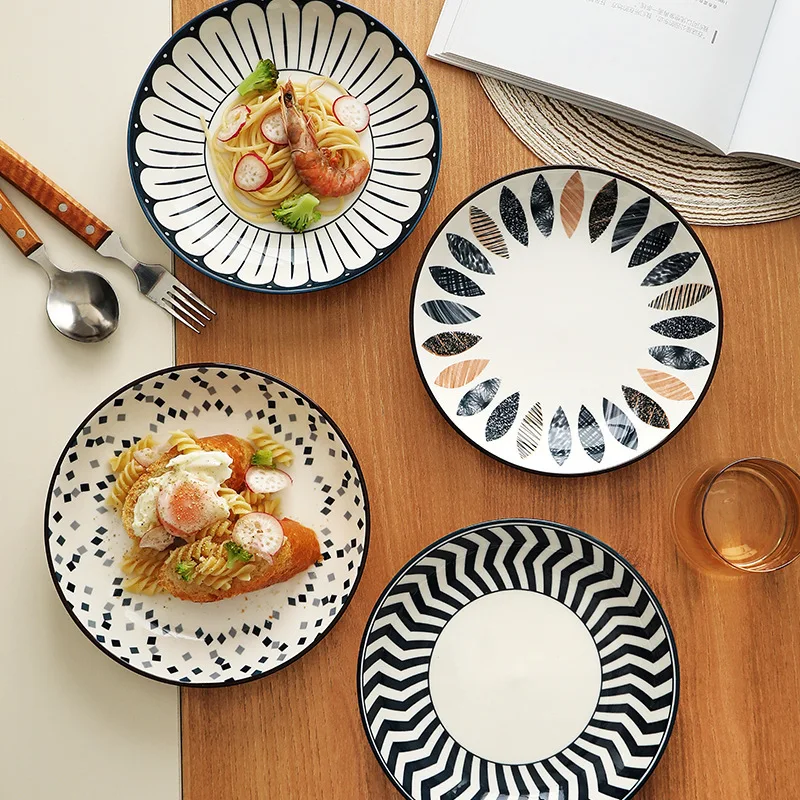 Ceramic Dish Rice Plate Wholesale Underglaze Colored Tableware Plate Home Japanese Creative Breakfast Soup Western Food Fruit
Ceramic Dish Rice Plate Wholesale Underglaze Colored Tableware Plate Home Japanese Creative Breakfast Soup Western Food Fruit