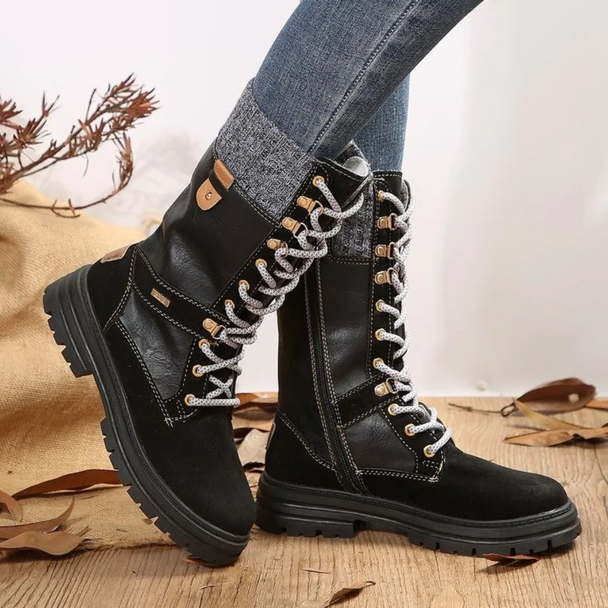 Women Boots New Fashion Mid Calf Boots Autumn Winter Lace-up Ladies Chelsea Zipper Botas Mujer Boots Platform Heel Ladies Shoes
Women Boots New Fashion Mid Calf Boots Autumn Winter Lace-up Ladies Chelsea Zipper Botas Mujer Boots Platform Heel Ladies Shoes