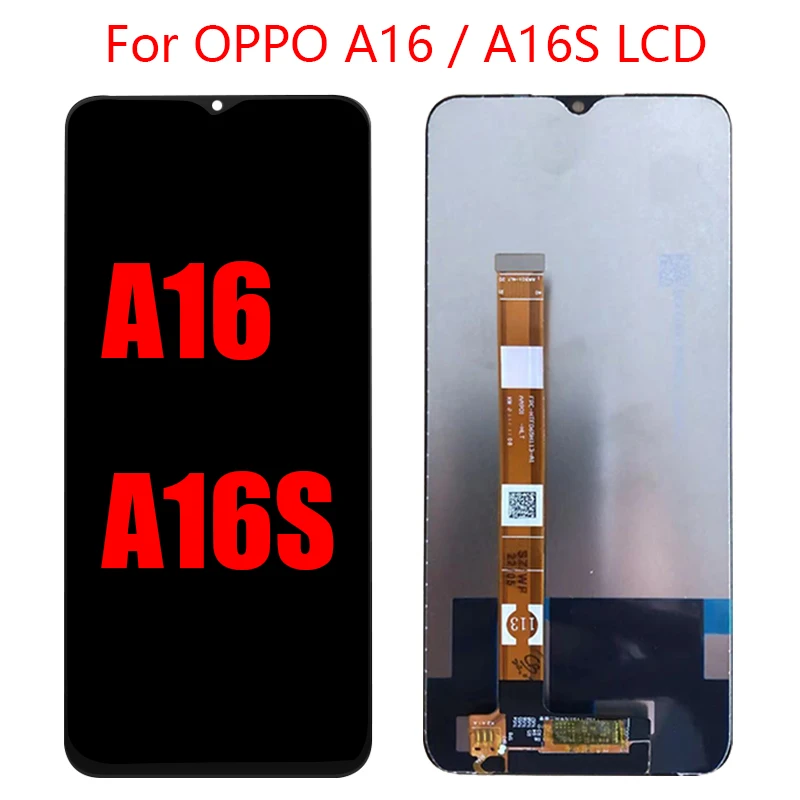 

For OPPO A16 2021 A16s LCD Display CPH2269 CPH2271 Touch Screen Digitizer Assembly Mobile Phone Replacement With Frame