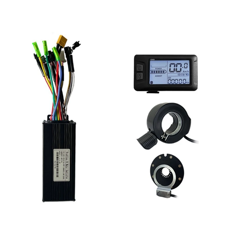 30A Three-Mode Sine Wave Ebike Controller With EN05 Display Thumb Throttle For 24V 36V 48V 250W 350W Electric Bicycle
30A Three-Mode Sine Wave Ebike Controller With EN05 Display Thumb Throttle For 24V 36V 48V 250W 350W Electric Bicycle
