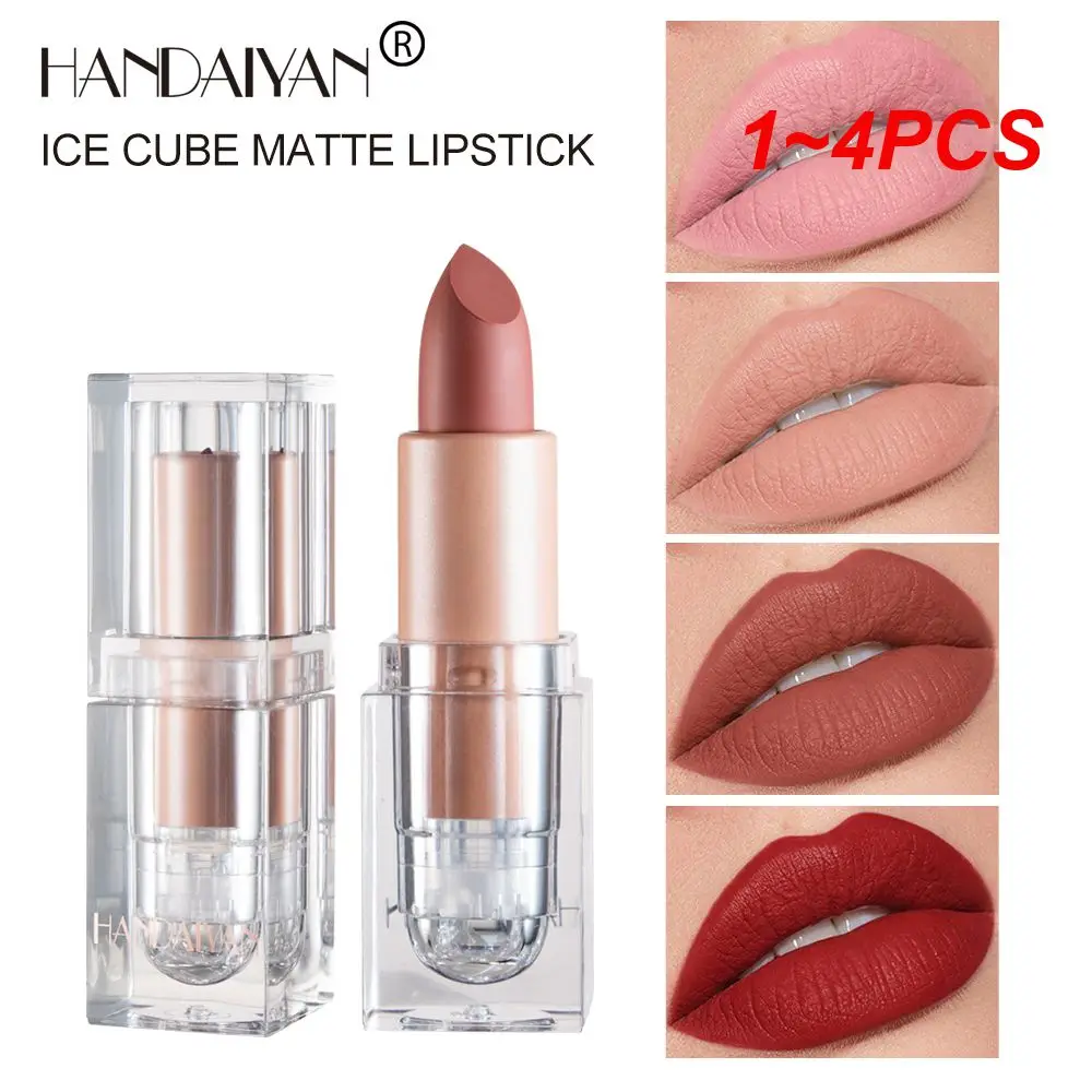 1~4PCS Portable Pocket Lipstick Lasting Colored Lipstick 12 Colors Ice Crystal Lip Glaze Lips Makeup Velvet Matte Lipstick
1~4PCS Portable Pocket Lipstick Lasting Colored Lipstick 12 Colors Ice Crystal Lip Glaze Lips Makeup Velvet Matte Lipstick