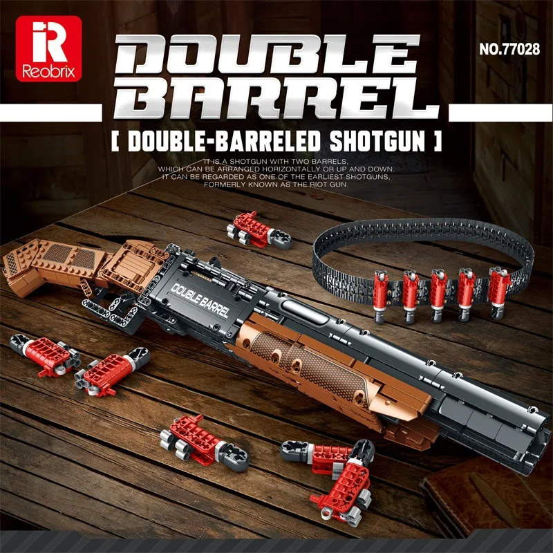 1006Pcs MOC Military WW2 Double Barreled Hunting Rifle Classic Gun Shooting Bullet Building Block Bricks Toys For Children Adult
1006Pcs MOC Military WW2 Double Barreled Hunting Rifle Classic Gun Shooting Bullet Building Block Bricks Toys For Children Adult
