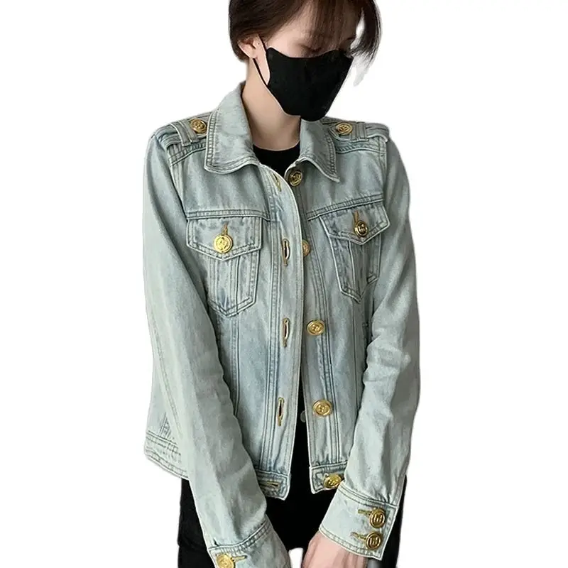 2022 American Vintage Denim Coat Women's Korean Minority Design Temperament Versatile Short Top Free Shipping
2022 American Vintage Denim Coat Women's Korean Minority Design Temperament Versatile Short Top Free Shipping
