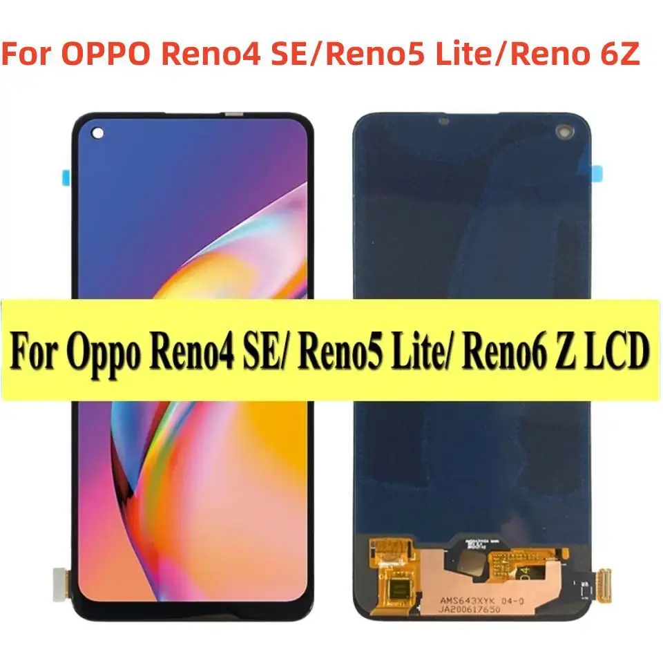 100% протестированный OLED ЖК-дисплей для OPPO Reno4 SE 4 SE 4SE, ЖК-экран с сенсорным дигитайзером для OPPO Reno5 Lite CPH2205 Reno 6Z LCD Repla
100% протестированный OLED ЖК-дисплей для OPPO Reno4 SE 4 SE 4SE, ЖК-экран с сенсорным дигитайзером для OPPO Reno5 Lite CPH2205 Reno 6Z LCD Repla