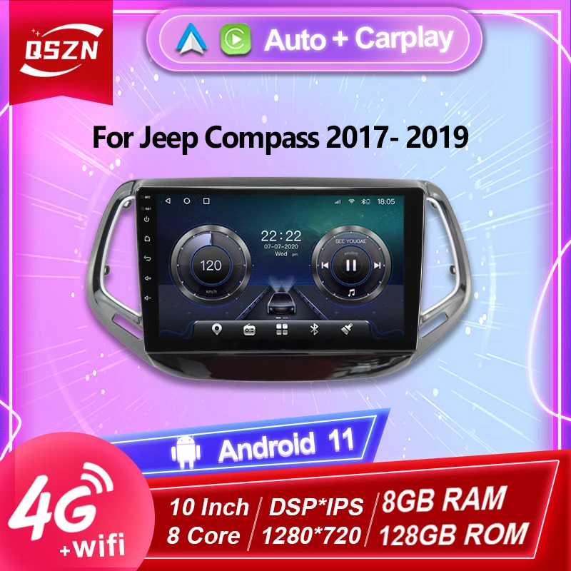 Android 11 8+128G Car Radio For Jeep Compass 2017 2018 2019 4G WIFI Carpaly Auto DSP GPS Video Multimedia Player Stereo
Android 11 8+128G Car Radio For Jeep Compass 2017 2018 2019 4G WIFI Carpaly Auto DSP GPS Video Multimedia Player Stereo