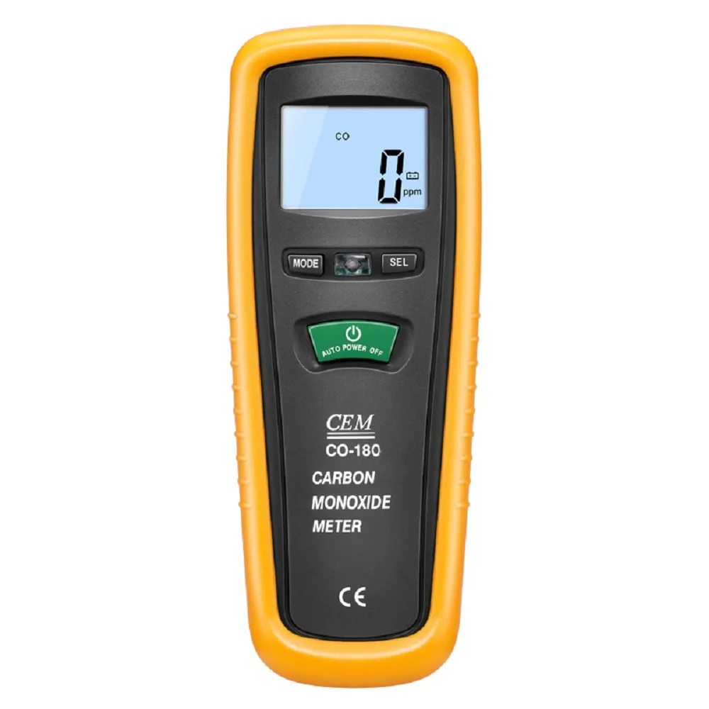 CEM CO-180 High Accuracy Quick Response Alarm 1000PPM Carbon Monoxide Detector CO Detector Meter
CEM CO-180 High Accuracy Quick Response Alarm 1000PPM Carbon Monoxide Detector CO Detector Meter
