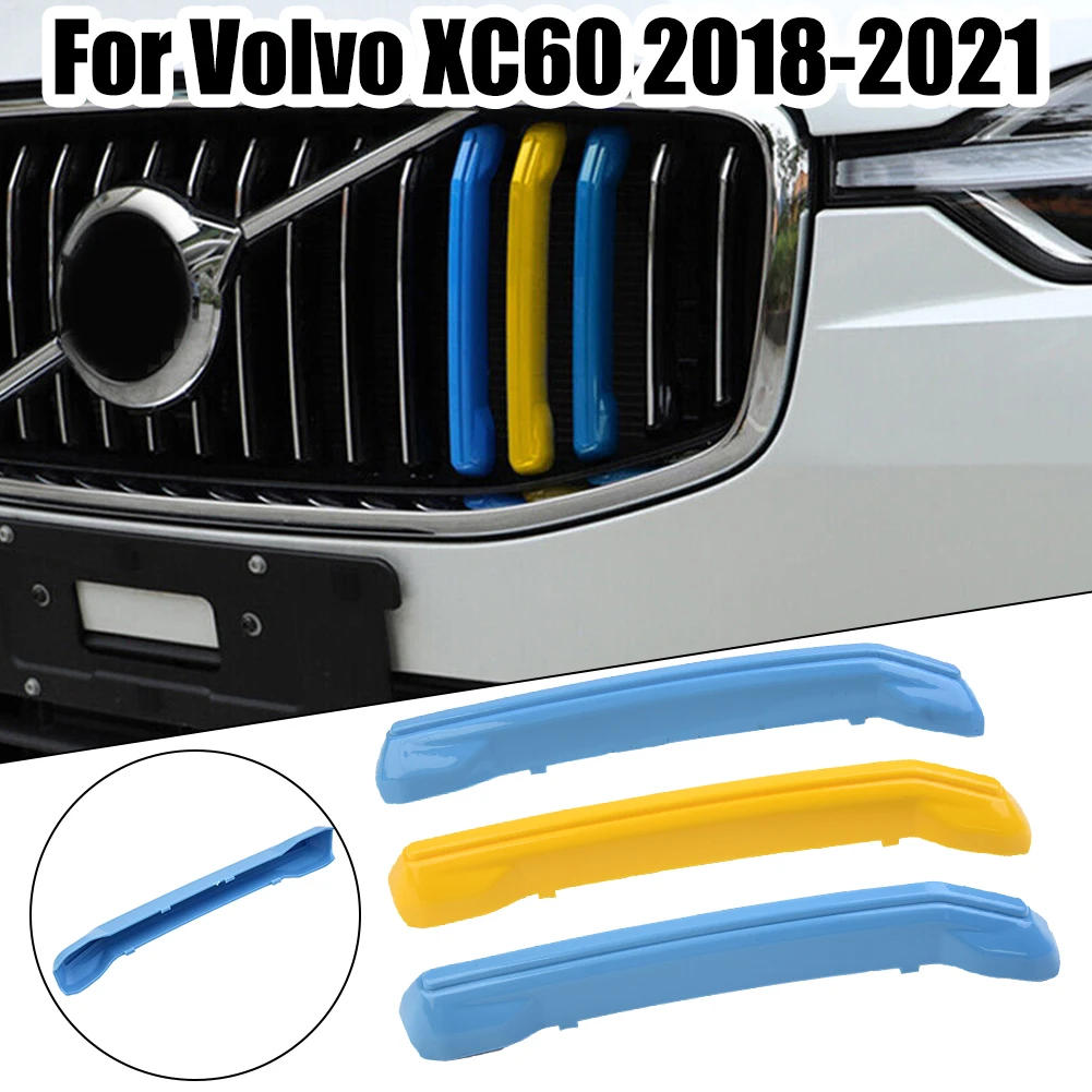 3pcs Car Front Center Mesh Grille Strip Trim ABS Colors Grille Cover Clips For Volvo 2018 2019 2020 2021 XC60 Exterior Car Parts
3pcs Car Front Center Mesh Grille Strip Trim ABS Colors Grille Cover Clips For Volvo 2018 2019 2020 2021 XC60 Exterior Car Parts
