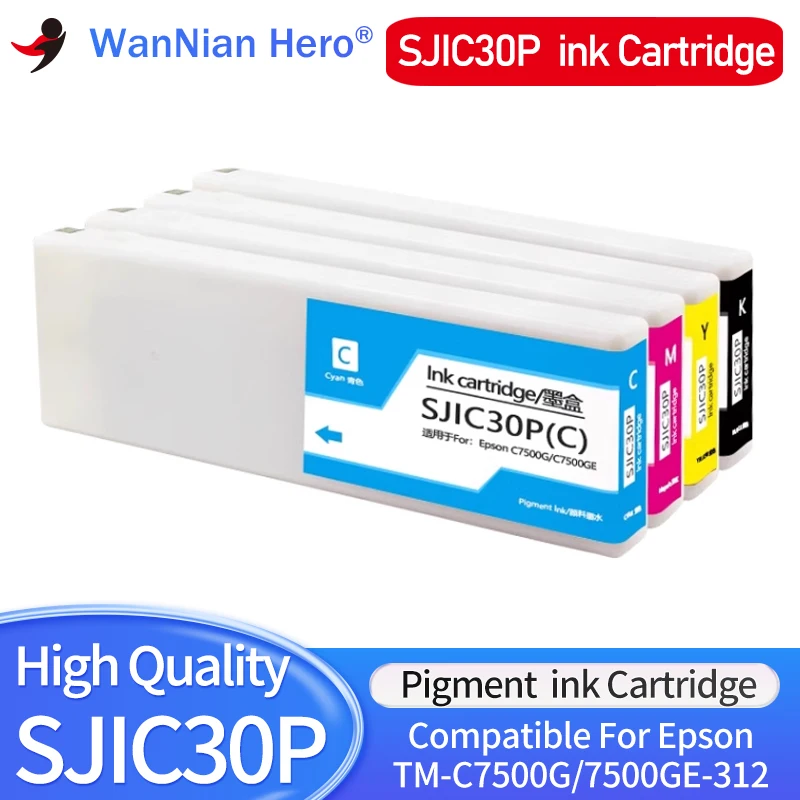 Совместимый чернильный картридж SJIC30P с пигментными чернилами и чипом для Epson TM-C7500G C7500GE C7500GE-312 Printer для Европы 300 мл/ПК
Совместимый чернильный картридж SJIC30P с пигментными чернилами и чипом для Epson TM-C7500G C7500GE C7500GE-312 Printer для Европы 300 мл/ПК