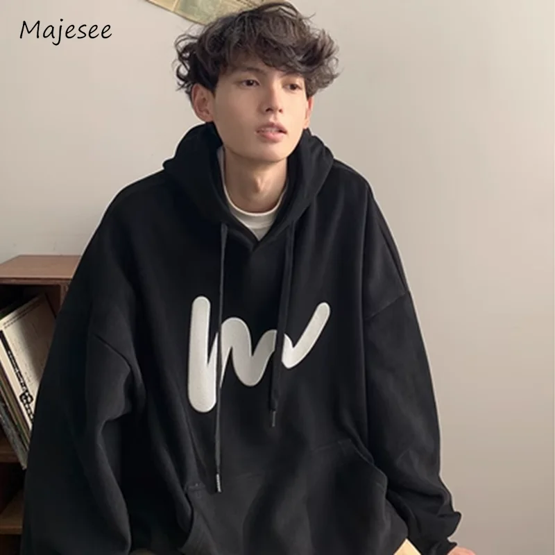 

Hoodies Men Spring Autumn New Baggy American Style Leisure Long Sleeve College All-match Streetwear Fashion Chic Clothing Daily