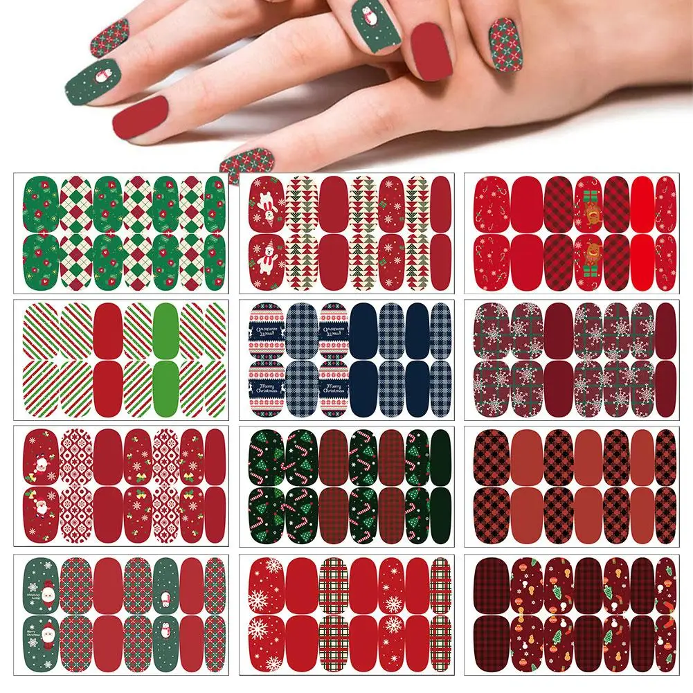 Christmas Nail Sticker Nail Decal Nail Polish Stickers Manicure Self-Adhesive Nail Glitter Wraps Art Decorations Powder Ful U3D2
Christmas Nail Sticker Nail Decal Nail Polish Stickers Manicure Self-Adhesive Nail Glitter Wraps Art Decorations Powder Ful U3D2