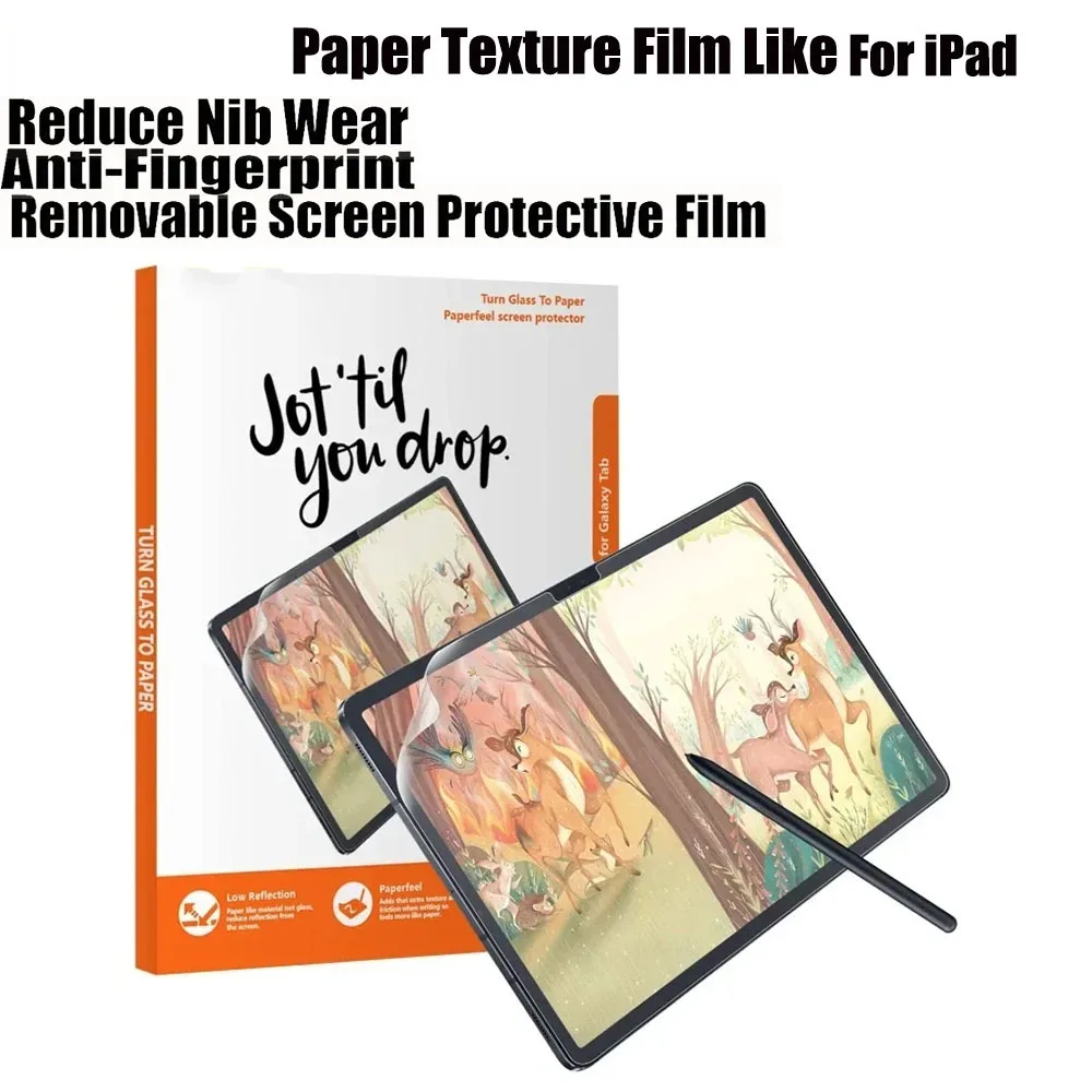 Paperfeel Screen Protector Matte PET Films for Apple IPad 10 9 8 7 Pro 10.5 11 12.9 Inch Air 5 4 3 2 Anti-Glare Paper-Feel Film
Paperfeel Screen Protector Matte PET Films for Apple IPad 10 9 8 7 Pro 10.5 11 12.9 Inch Air 5 4 3 2 Anti-Glare Paper-Feel Film