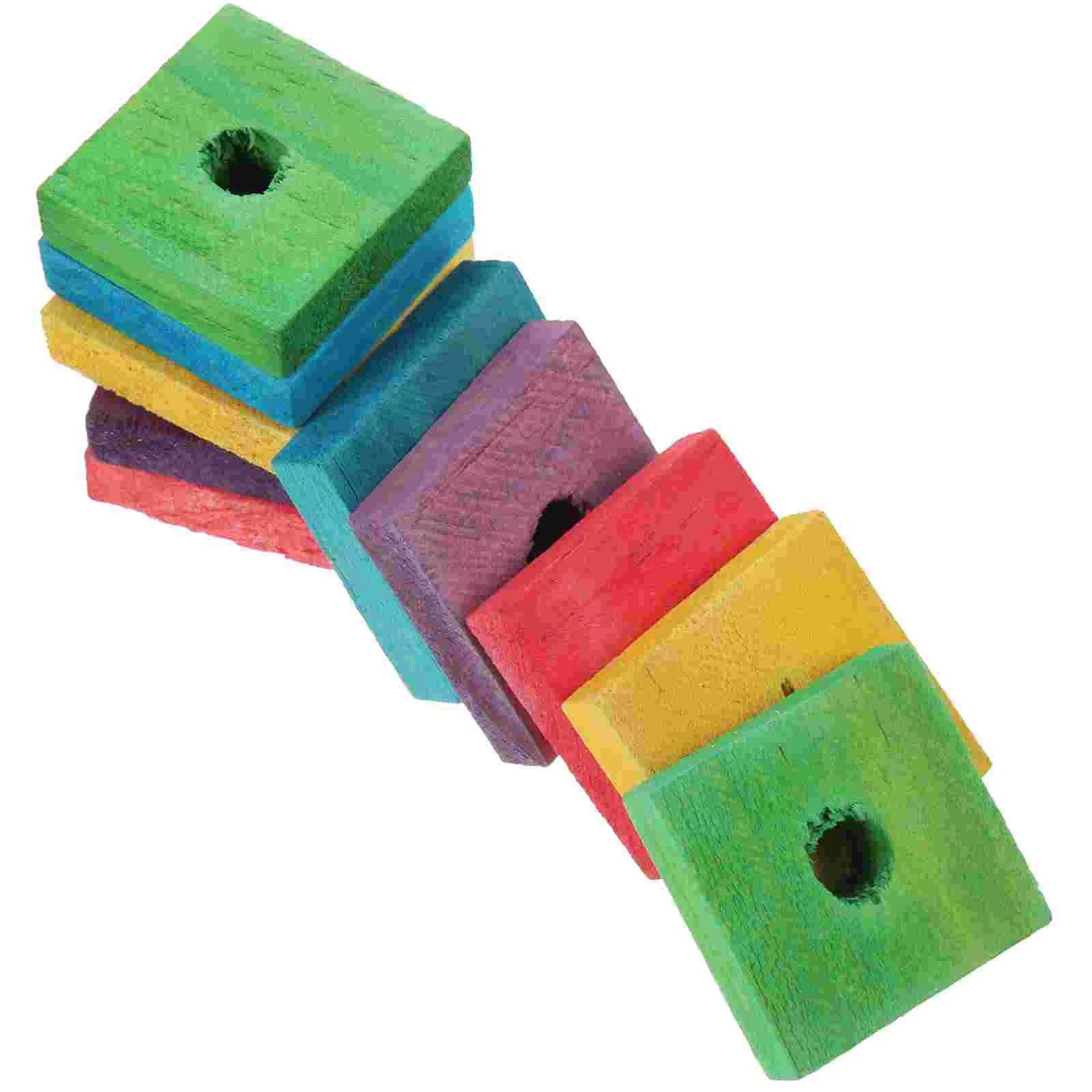 

Pet Bird Chewing Wood Clips Educational Cage Accessory DIY Craft Wood Clips Parrot Bite Toy Playing Toy Mixed Color