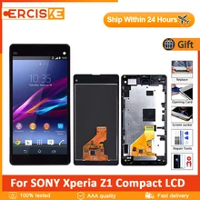 Ensemble écran tactile LCD avec châssis, 4.3 pouces, Original pour Sony Xperia Z1 Mini D5503 M51W=