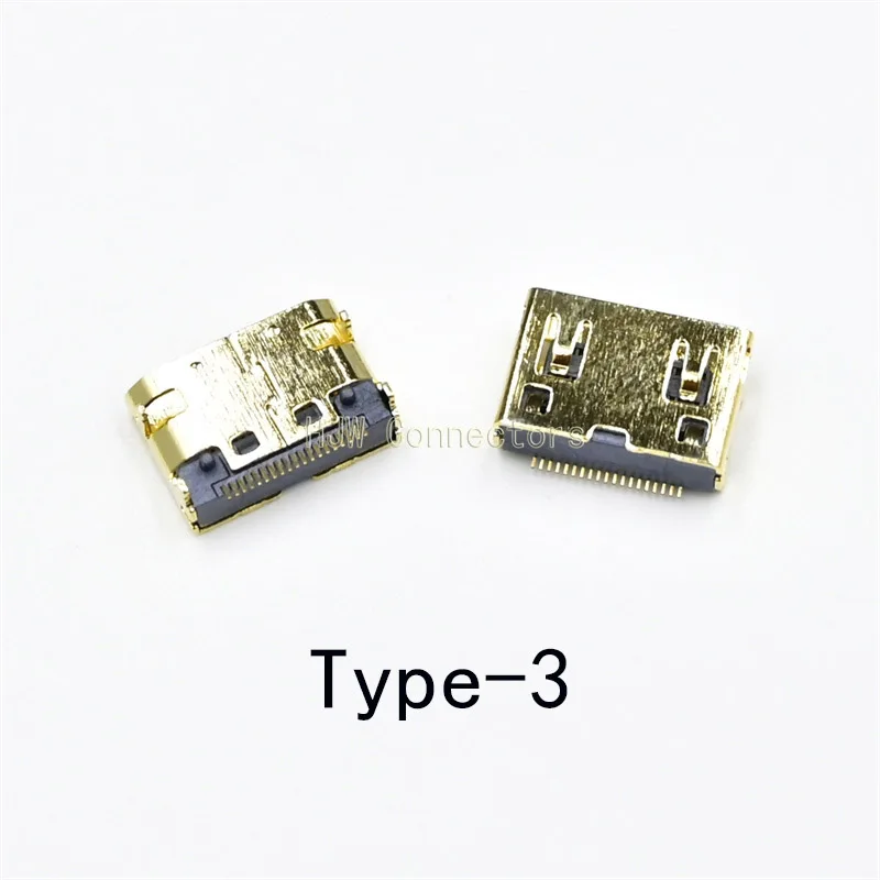 10pcs Mini HDMI-compatible Female Connector SMD 19 pin Reflow Solderable Right Angle Surface Mound PCB Rohs Receptacle 1
10pcs Mini HDMI-compatible Female Connector SMD 19 pin Reflow Solderable Right Angle Surface Mound PCB Rohs Receptacle 1