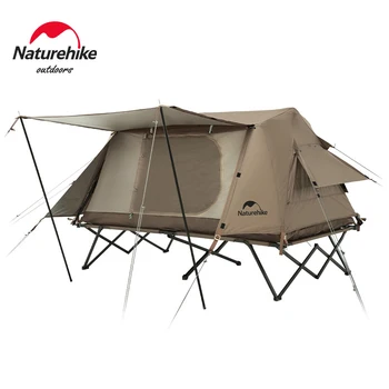 Naturehike 오프그라운드 캠핑 침대 텐트, 접이식, 빠른 자동 개방 간이 침대 텐트, 야외 여행, 자동차 쉼터 텐트, 글램핑 텐트