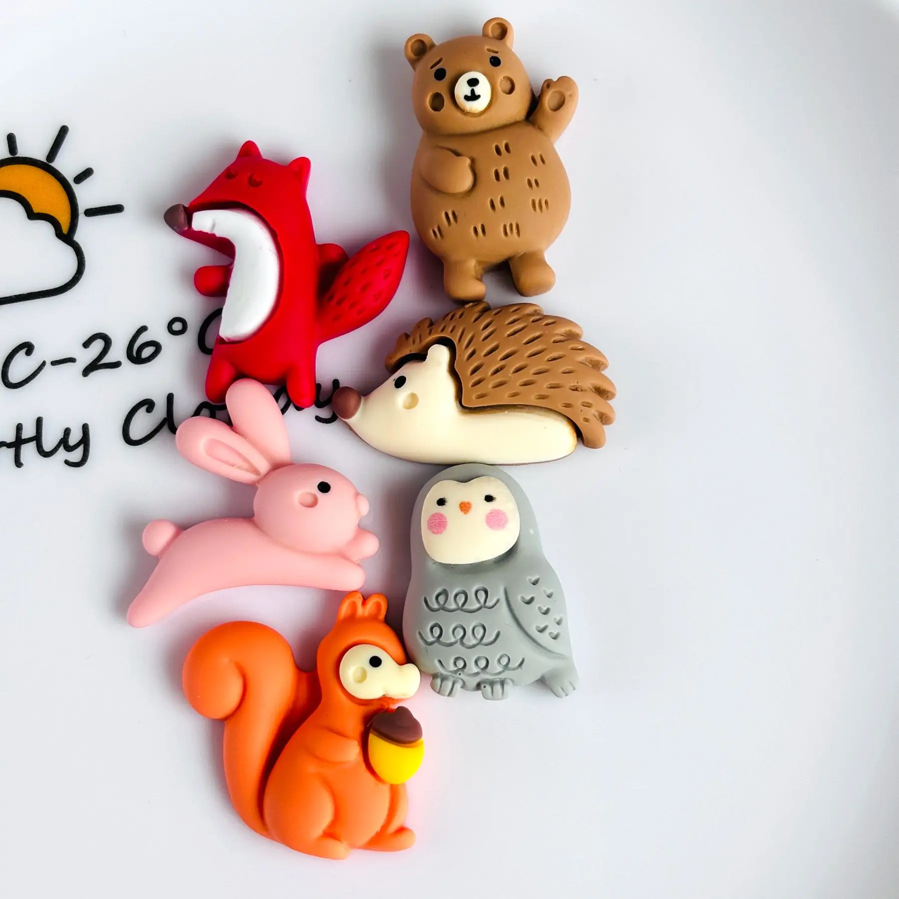10Pcs cartoon animal series resin can be used for earrings, hair clips, DIY keychain bracelets, pendants, jewelry, and accessori 
10Pcs cartoon animal series resin can be used for earrings, hair clips, DIY keychain bracelets, pendants, jewelry, and accessori