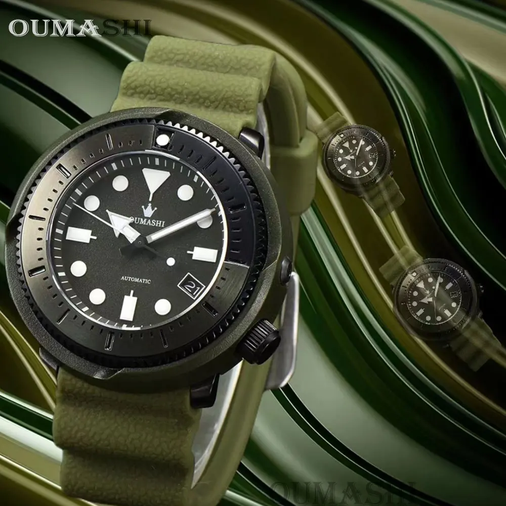 

OUMASHI The New Men's Watch GS Series High-End Automatic NH35 Movement With Top-Notch Sapphire Glass Sporty Style
