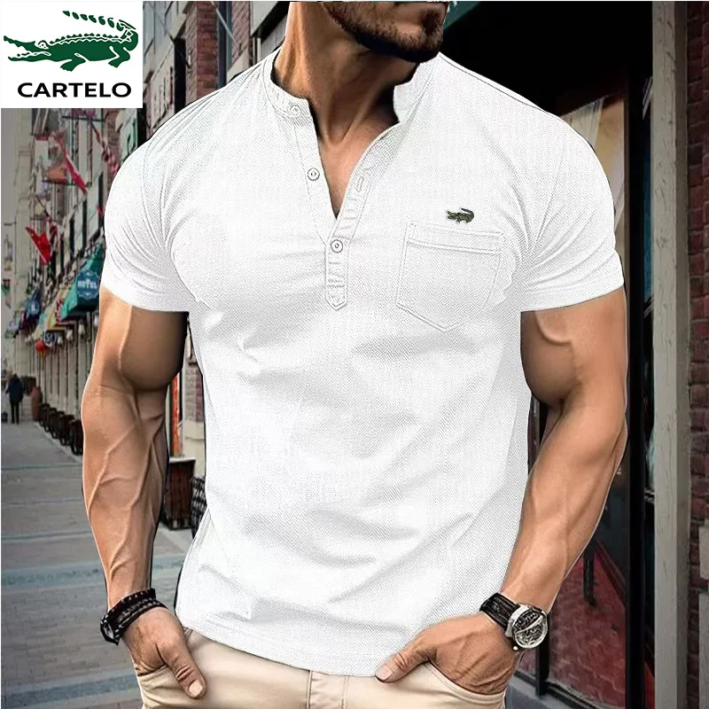 New fashion brand embroidered Polo shirt men's summer Mandarin collar slim solid color button breathable Polo shirt casual men's
New fashion brand embroidered Polo shirt men's summer Mandarin collar slim solid color button breathable Polo shirt casual men's
