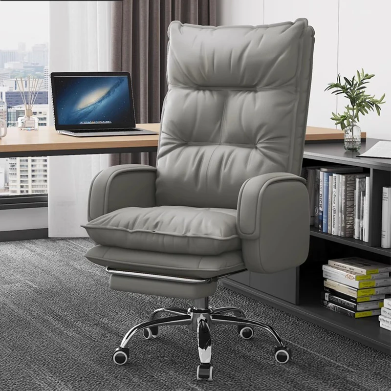 

Recliner Computer Chair Ergonomic Study Designer Rolling Leather Living Room Chairs Comfortable Cadeira De Escritorio Furniture