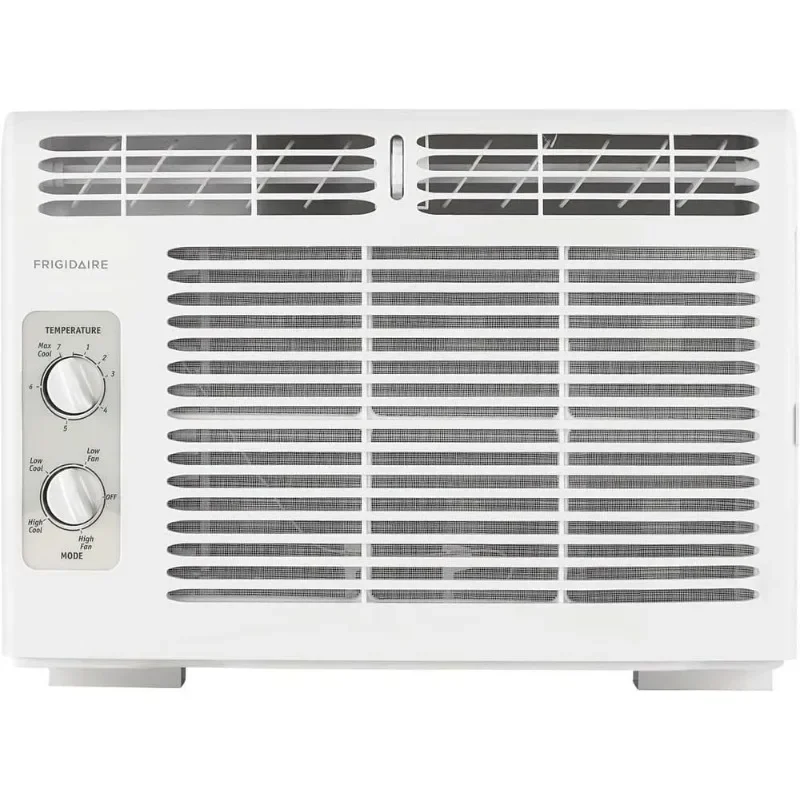 

Frigidaire FFRA051WAE Window-Mounted Room Air Conditioner, 5,000 BTU with Temperature Control and Easy-to-Clean Washable Filter