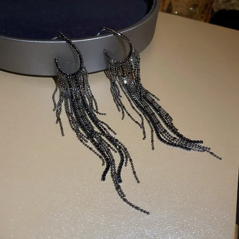 Silver Needle Exaggerated Geometric Tassel Earrings Unique Trendy New in Earrings for Women Y2k Accessories Korea Dongdaemun
Silver Needle Exaggerated Geometric Tassel Earrings Unique Trendy New in Earrings for Women Y2k Accessories Korea Dongdaemun