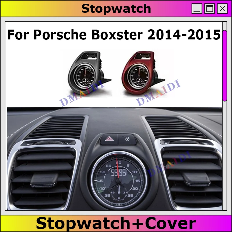 

Car Stopwatch For Porsche 718 Boxster Cayman 2014-2015 Interior Center Dashboard Clock Compass Time Electronic MeterClock