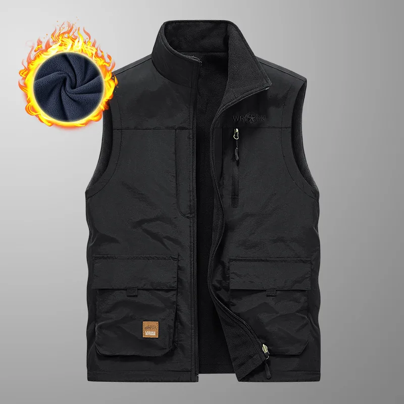 Men Jackets and Coats for Winter Thick Warm Fleece Sleeveless Vest Reversible Design Sporty Waterproof Brand Male Clothing C5297
Men Jackets and Coats for Winter Thick Warm Fleece Sleeveless Vest Reversible Design Sporty Waterproof Brand Male Clothing C5297