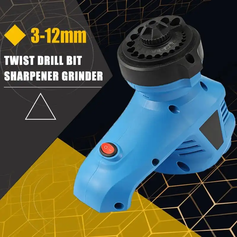 Power Drill Bit Sharpener for Twist Bits 3 to12 mm 19 Drinding Holes Drill Bit Sharpener Power Tools Sharpening Grinding Machine
Power Drill Bit Sharpener for Twist Bits 3 to12 mm 19 Drinding Holes Drill Bit Sharpener Power Tools Sharpening Grinding Machine