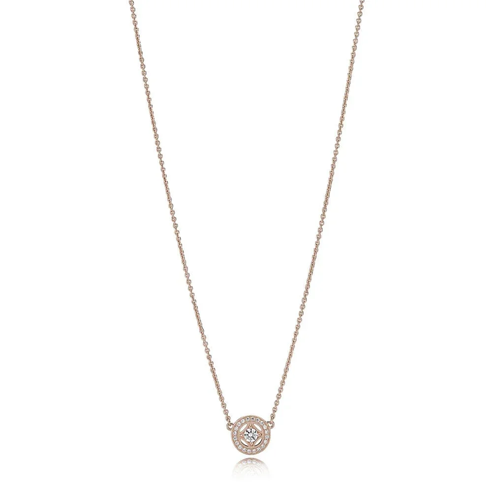 2018 NEW 925 Sterling Silver Vintage Allure Necklace Rose & Clear CZ Elegant Temperament Suitable Girl Gift Clavicle Chain
2018 NEW 925 Sterling Silver Vintage Allure Necklace Rose & Clear CZ Elegant Temperament Suitable Girl Gift Clavicle Chain