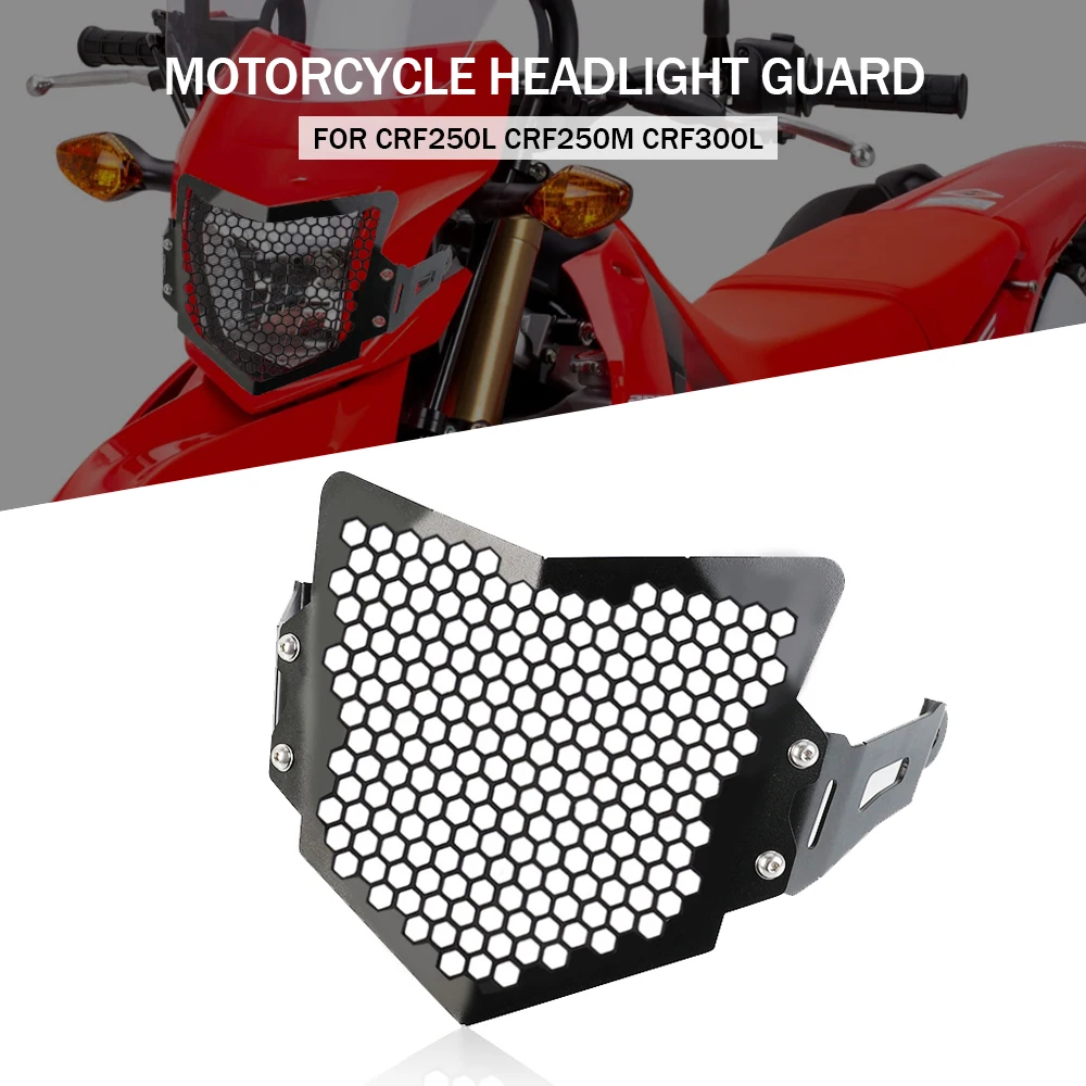 CNC For Honda CRF 250L 300L 2013-2023 2022 CRF250M Motorcycle Accessories Headlight Guard Grille Front Headlight Shade Protector
CNC For Honda CRF 250L 300L 2013-2023 2022 CRF250M Motorcycle Accessories Headlight Guard Grille Front Headlight Shade Protector