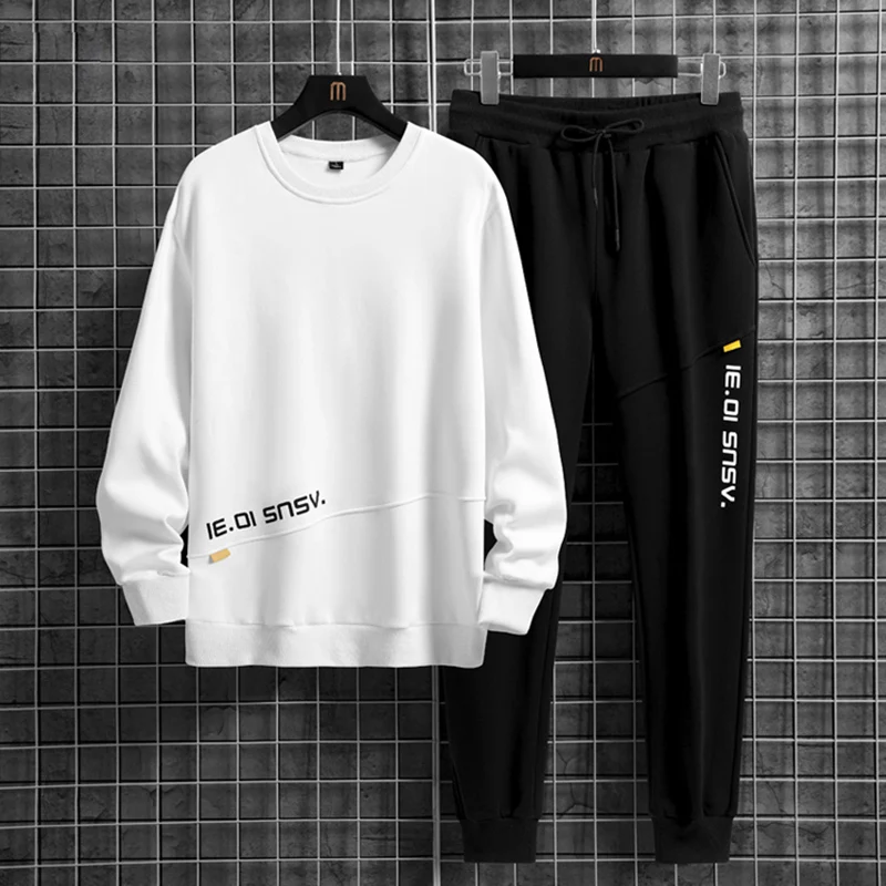 Autumn New Men's Casual Outfits Set Casual Sweatshirts and Sweatpants Two Piece Sets 2023 Solid Color Mens Streetwear Tracksuit
Autumn New Men's Casual Outfits Set Casual Sweatshirts and Sweatpants Two Piece Sets 2023 Solid Color Mens Streetwear Tracksuit