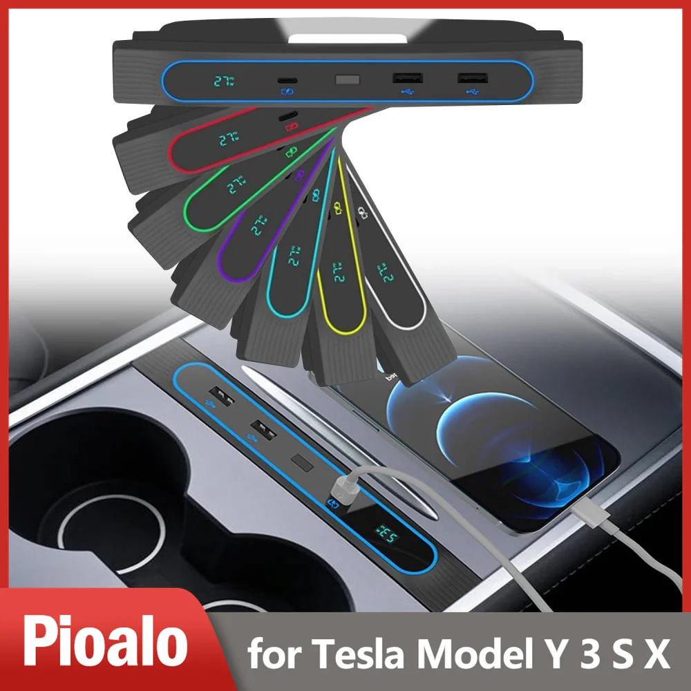 HUB Docking Station for 2021-2023 Tesla Model 3 Y Upgraded 7-Color Adjustable Ambient Light Center Console Smart Sensor
HUB Docking Station for 2021-2023 Tesla Model 3 Y Upgraded 7-Color Adjustable Ambient Light Center Console Smart Sensor